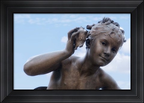 Framed Pont Alexandre III Statue I Print