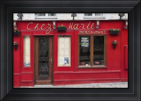 Framed Restaurant Chez Marie Print