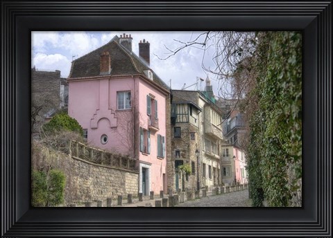 Framed Rue de L&#39;Abreuvoir I Print