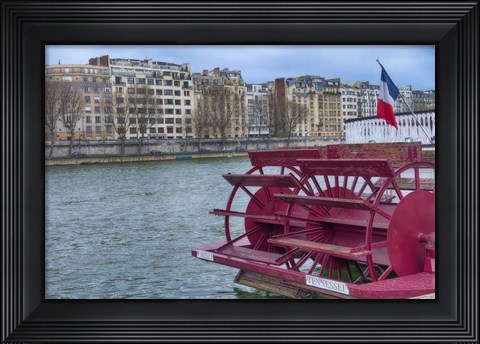 Framed Tennessee Boat On The Seine Print