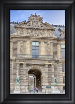 Framed Lions Gate Of The Louvre Print