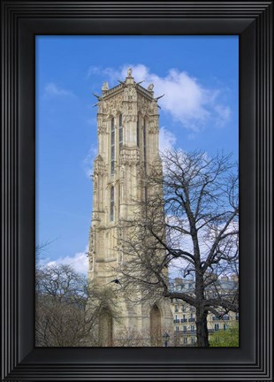 Framed Tour Saint-Jaques Print
