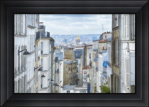 Framed View Over Paris From &#39;La Butte&#39; Print