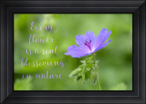 Framed Blossoming Soul Print