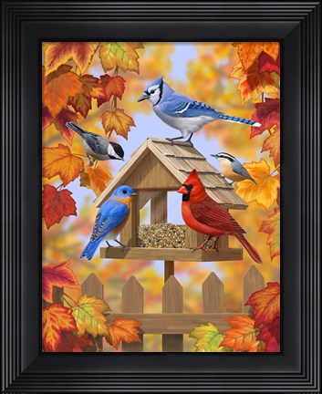Framed Autumn Aquaintances Print