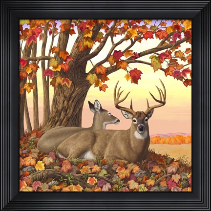 Framed Hilltop Retreat Print