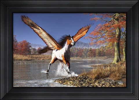 Framed Autumn Pegasus Print
