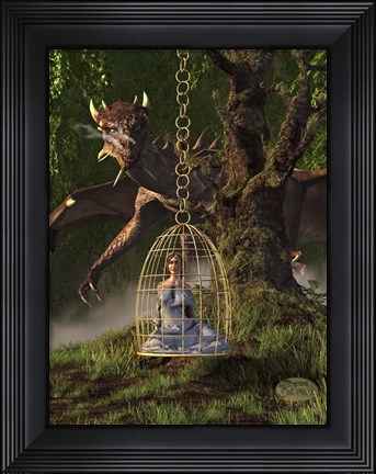 Framed Dragon Bait Print