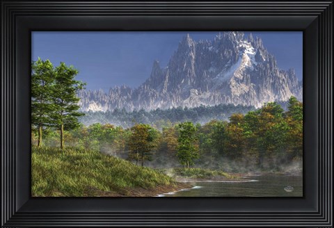 Framed Happy River Valley Print