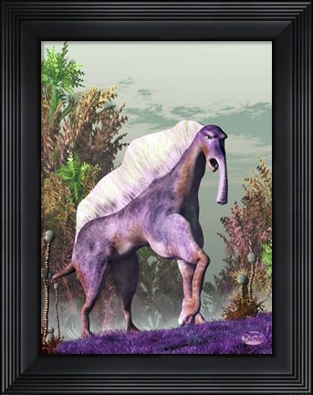 Framed Purple Fantasy Creature Print