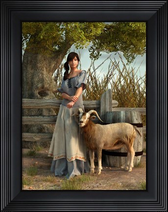 Framed Farmer&#39;s Daughter Print