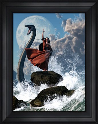Framed Sea Witch Print