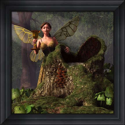 Framed Wood Sprite Print