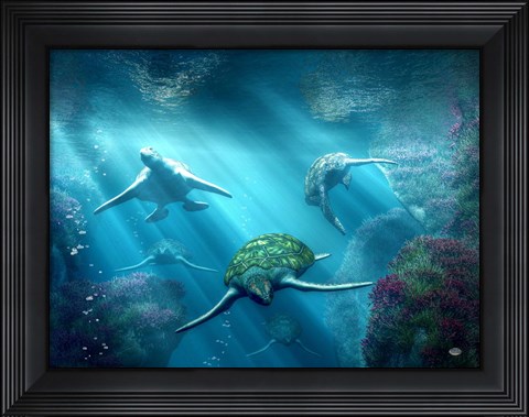 Framed Turtle Alley Print