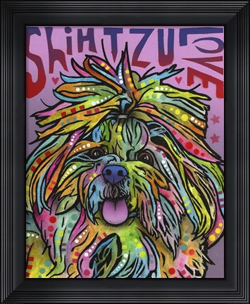 Framed Shih Tzu Love Print