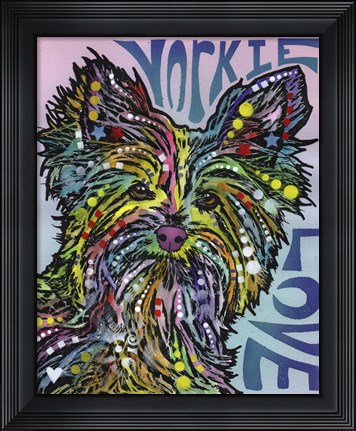 Framed Yorkie Love Print