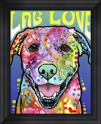Framed Lab Love Print