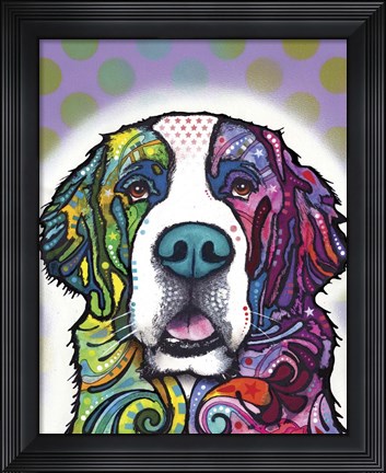 Framed Saint Bernard Print