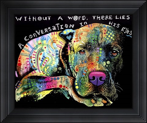 Framed Without a Word Print