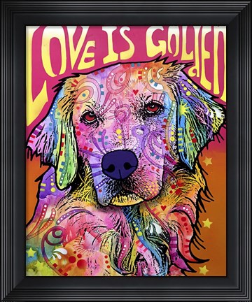 Framed Love is Golden Print