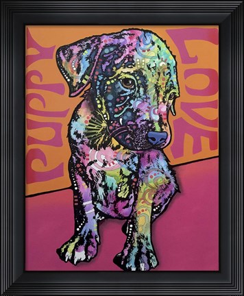 Framed Puppy Love Print