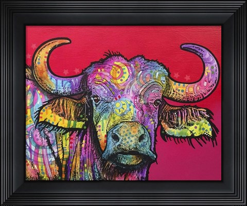 Framed Wildebeest Print