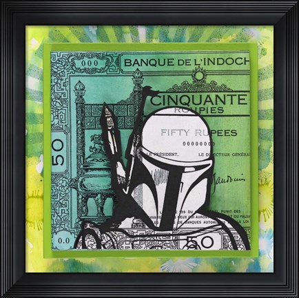 Framed Boba Fett Print