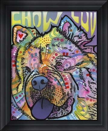 Framed Chow Luv Print