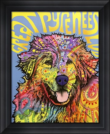 Framed Great Pyrenees Print
