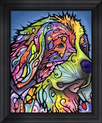Framed Mountain Dog Print