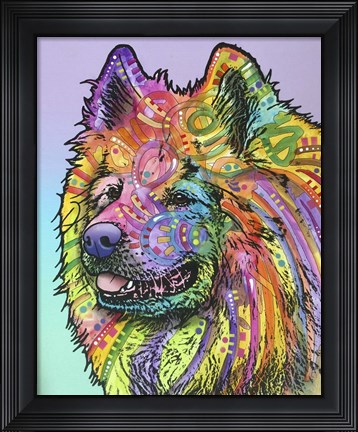 Framed Samoyed Print