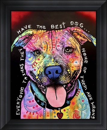 Framed Best Dog Print