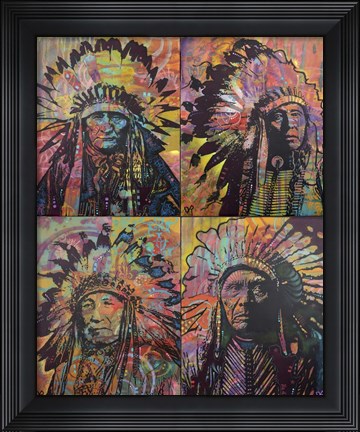 Framed Chiefs Quadrant Print