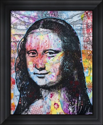 Framed Mona Lisa Pop 2 Print