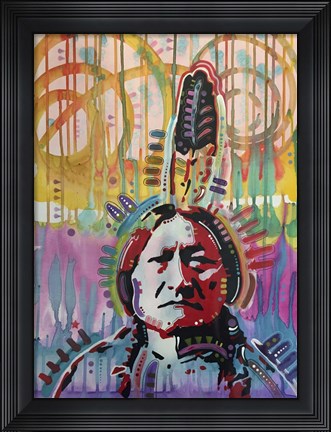Framed Sitting Bull 2 Print