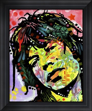 Framed Mick Jagger Print