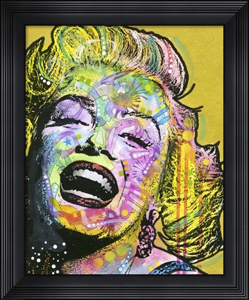 Framed Golden Marilyn Print