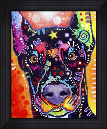 Framed Doberman Print