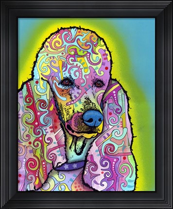 Framed Poodle Print