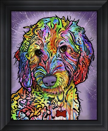 Framed Sweet Poodle Print