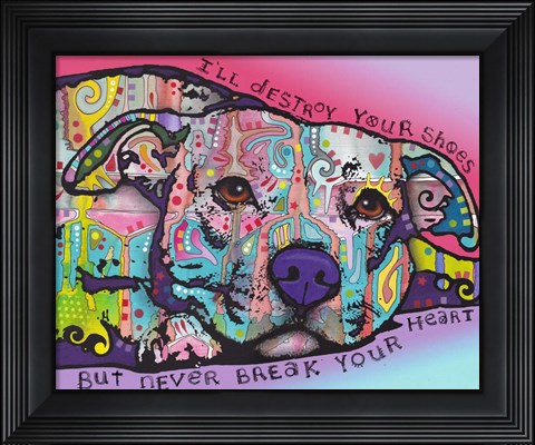 Framed Never Break Your Heart Print