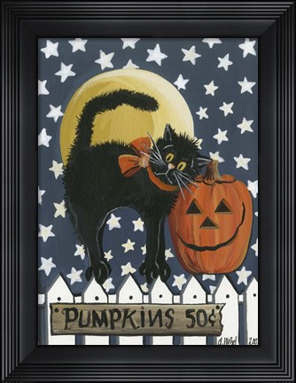 Framed Pumpkins Print