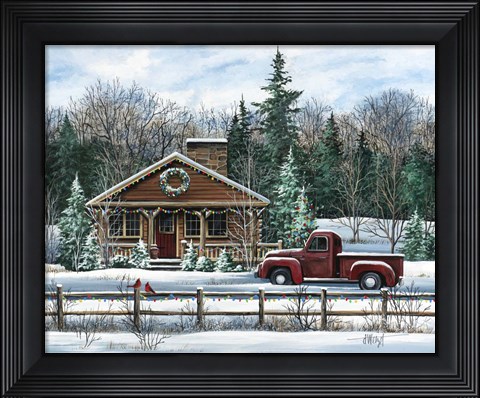 Framed Country Christmas Print