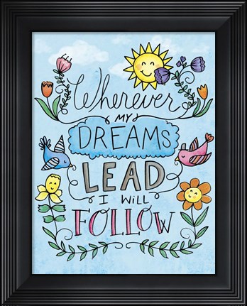 Framed Dreams Lead Print