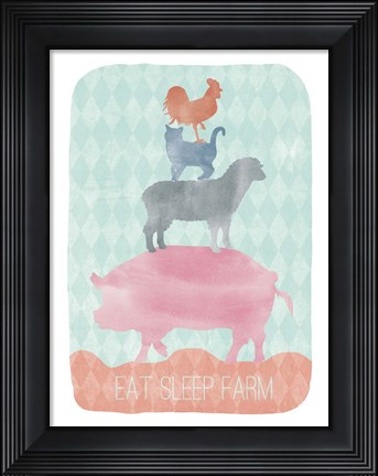 Framed Farm 2 Print