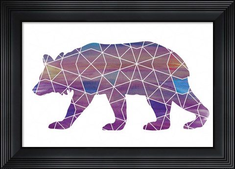 Framed Bear - Ombre Print