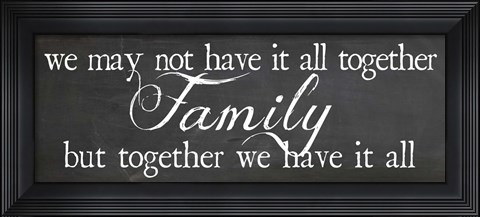 Framed Family Together Print
