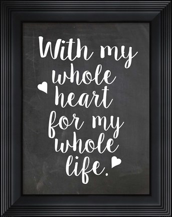 Framed Heart Print