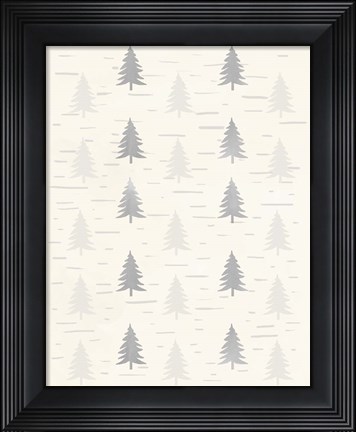 Framed Cream Birch Trees Print