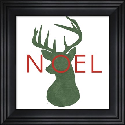 Framed Deer Head Print